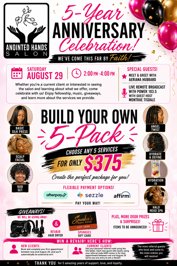 5 YEAR ANNIVERSARY 5 PACK DEAL