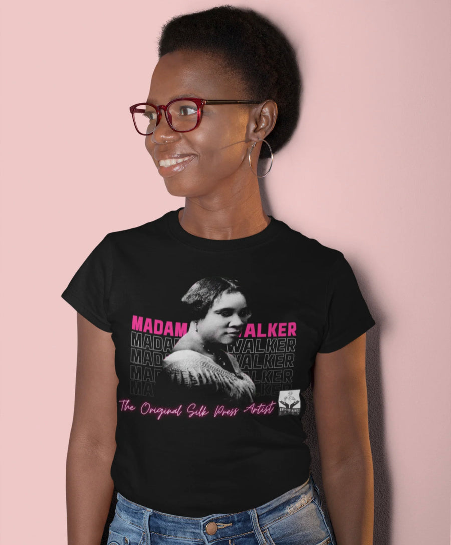 Madam CJ Walker "Original Silk Press Artist"  T-Shirt
